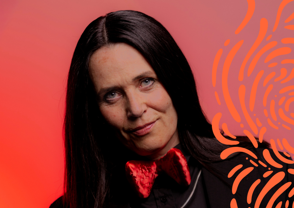 Mette Moestrup og festivaldekor foto Sara Galbiati