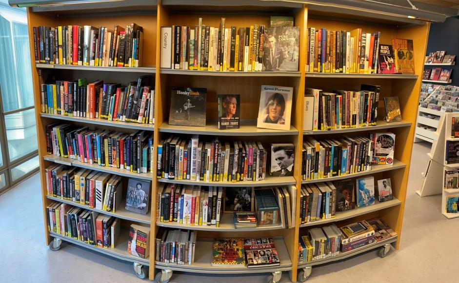 Country bibliotek boksamling Sølvberget Musikkbiblioteket