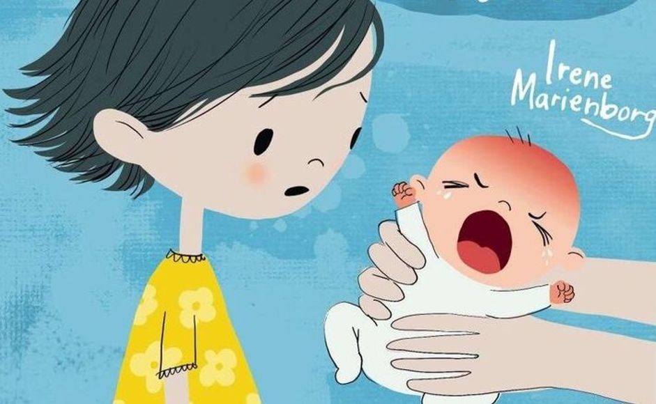 Bokcover: En baby sier Nora