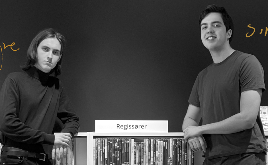 Sigve Wiedswang og Simen B.W. Khan i Sølvbergets filmsamling