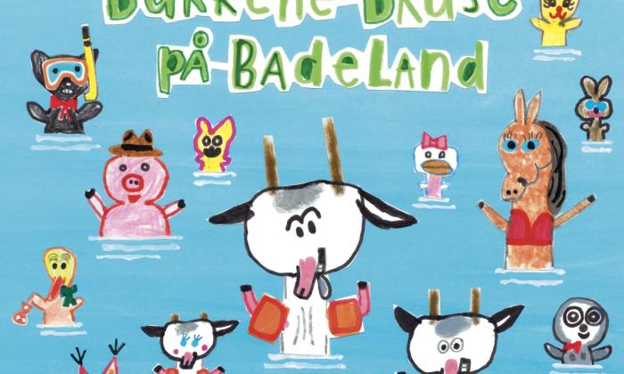 Bokcover Bukkene Bruse på badeland