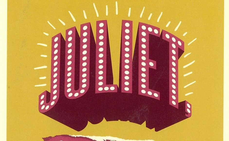 Fra omslaget til Nick Hornbys bok Juliet, naked