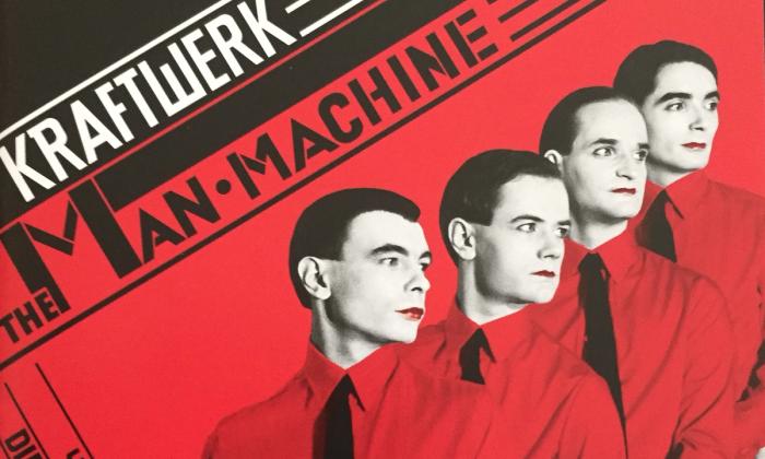 Albumcoveret til The Man Machine av Kraftwerk