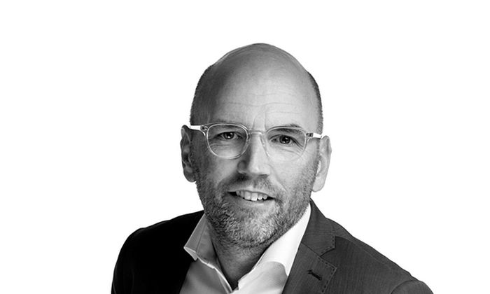 Portrett av Brynjar Meling i svart/hvitt. Fotograf: Jeanette Larsen