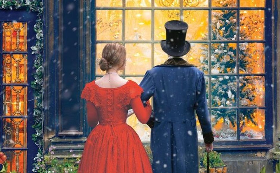 Illustrasjon fra bokcover på boka "Juleselskapet".