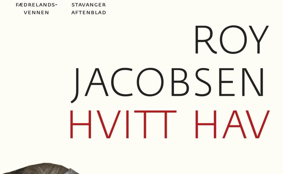 Hvitt hav av Roy Jacobsen utsnitt av bokomslag