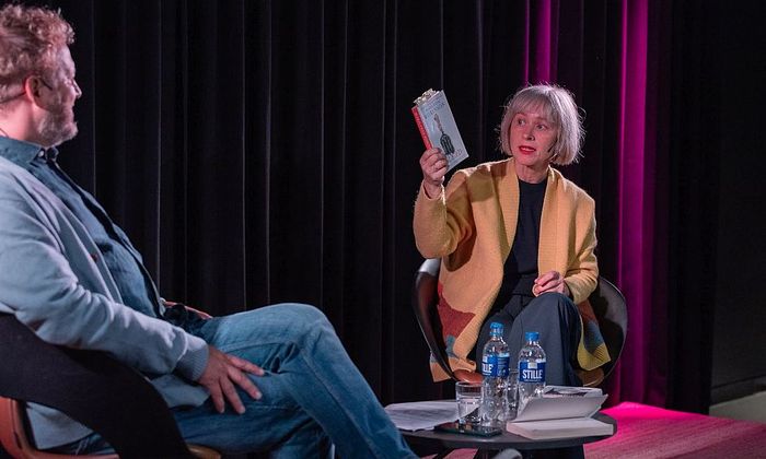 Tomas Gustafsson og Janne Stigen Drangsholt på scenen