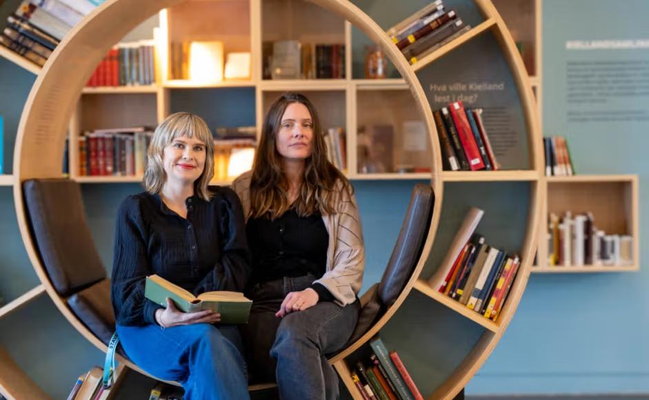 Stine og Hild i Litteraturhjulet på Kiellandseneret