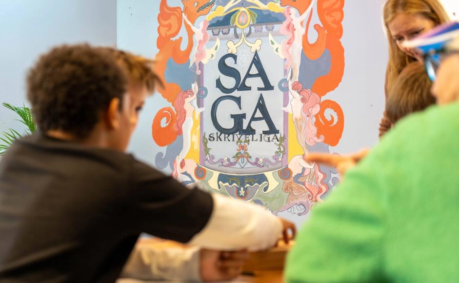 Barn er med i skrivegruppe på Sølvberget.