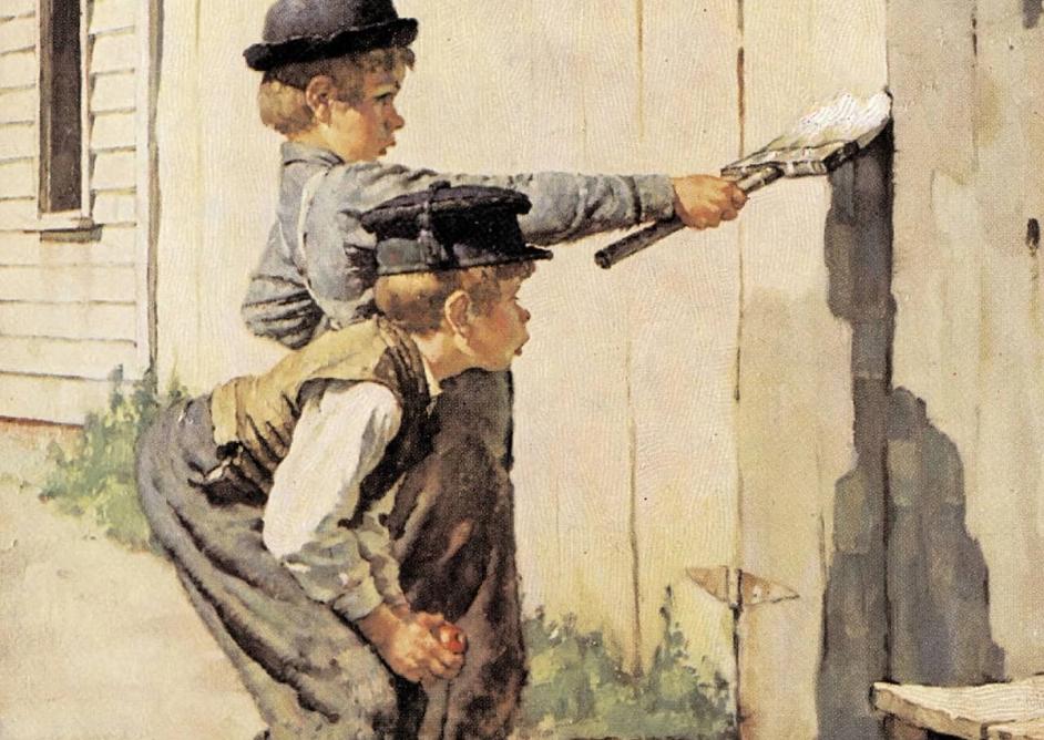 Fra Mark Twains roman Tom Sawyer