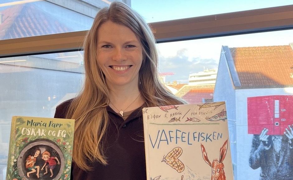 Foto av barnebibliotekar Maria Sannes Undheim