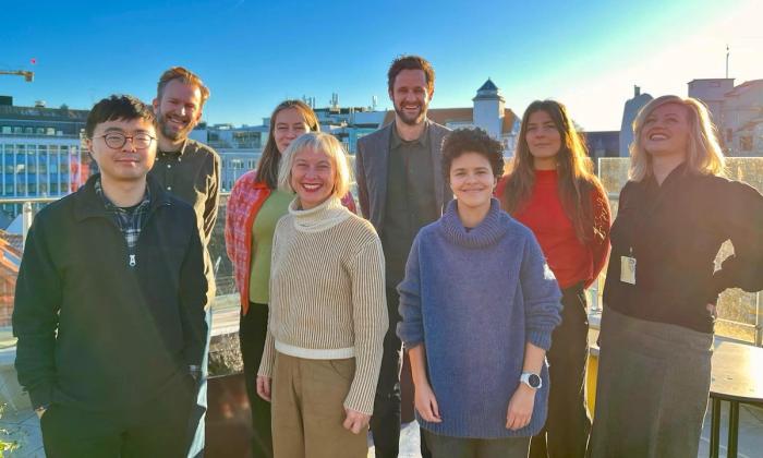Kapittels programråd for 2025 på balkongen i 4. etasje på Sølvberget
