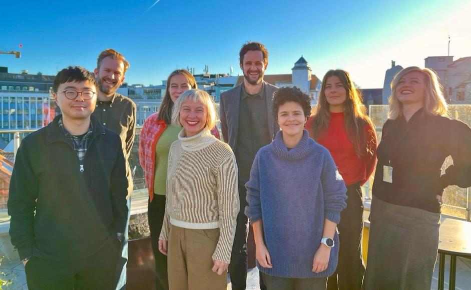 Kapittels programråd for 2025 på balkongen i 4. etasje på Sølvberget