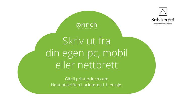Med print.princh.com kan du skrive ut dokumenter på bibliotekene